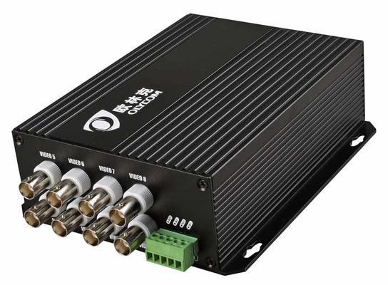 1550nm ファイバーオプティカル HDビデオコンバータ RS485 データ 8ch ポート 1080p AHD CVI TVI 20km Bnc エクステンダー