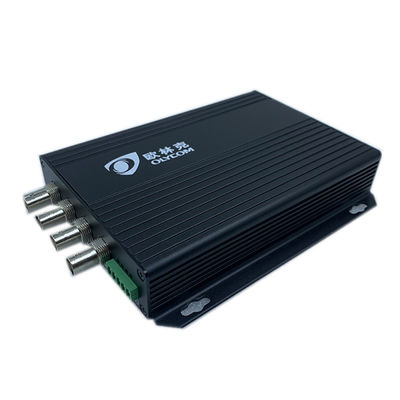 黒い115Kbps CVI TVI可聴周波ビデオ デジタルの光学コンバーター4chの産業監視