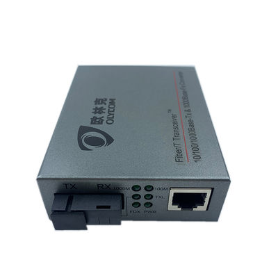 POE管理対象外のギガビットの単一モード媒体のコンバーターDC48V 1310/1550nm