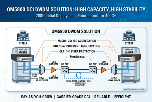 最新の会社の事例について Short Distance 200G to 400G Scalable DWDM DCI Solution