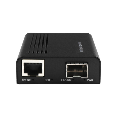 品質  1G 10G Unmanaged Copper SFP+ Fiber Ethernet Media Converter DC12V With DIP 工場