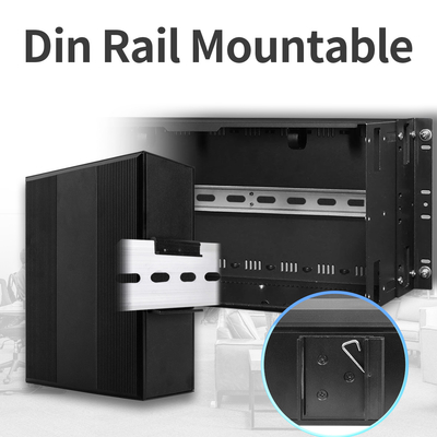 ギガビット産業用管理されていないPoEメディアコンバータ 8ポート 120W 240W DC48V出力