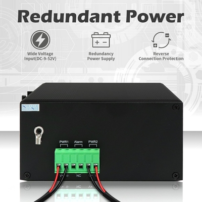 産業用 PoE スイッチ Gigabit SFP 120W 予算型アクティブ PoE 頑丈ケース