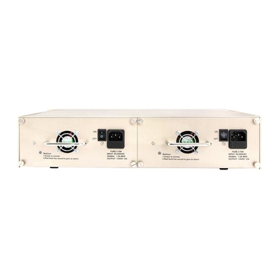 16 スロットメディア変換ラック シャーシ 19 インチ 2U ダブルパワー 48V/220V