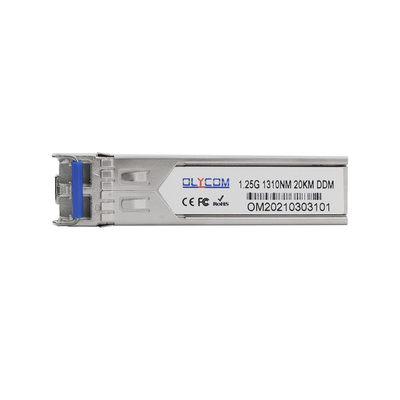 1.25G SFPトランシーバー 20KM シングルモード 1000Base-LX 1310nm デュアルLCコネクタ