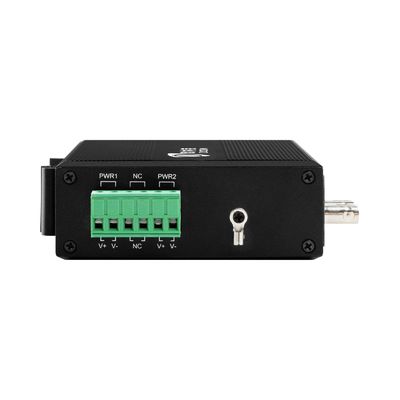 ミニ 頑丈なメディア変換器 ギガビット イーサネット 無管理 STファイバー 30km デュアルDC12V CE FCC