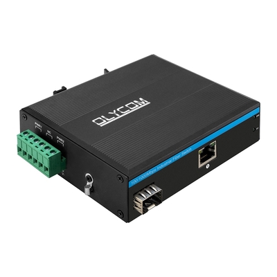 30W産業用PoEメディア変換器 100M/1000M SFPスロット 未管理ギガビットイーサネット