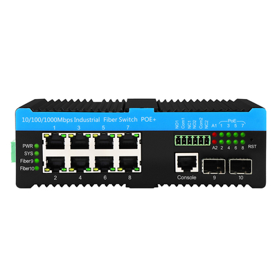 ギガビット 802.3bt PoE 管理 8 ポート スイッチ 2.5G ファイバーウェブ L2 管理 ファンのない 720W