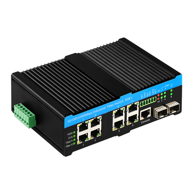 Gigabit L2 マネージド 90W PoE スイッチ 10 ポート 2 コンボ ポート 頑丈な 48V アクティブ PoE