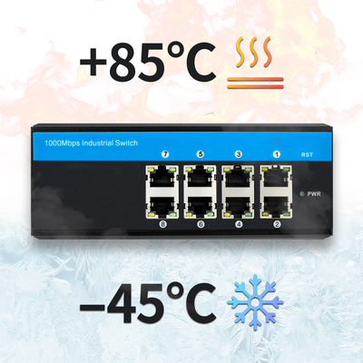 IM-WS080GE 8 ポート E-Mark イーサネット スイッチ ギガビット 無管理 ディン 24V 入力