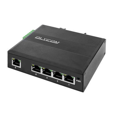 5 ポート RJ45 IP40 EマークとDin-Rail マウント付きのギガビット管理されていない産業イーサネットスイッチ