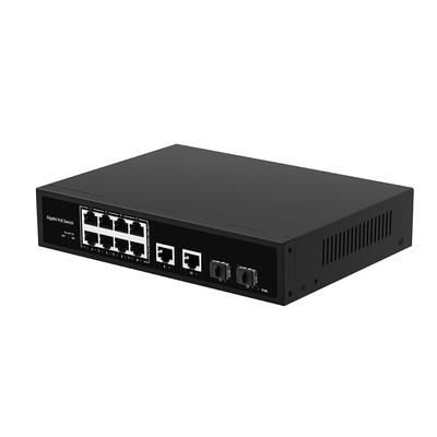8ポートPOE ギガビットファイバースイッチPOEウォッチドッグ 4 SFP/RJ45 アップリンクポート 120W