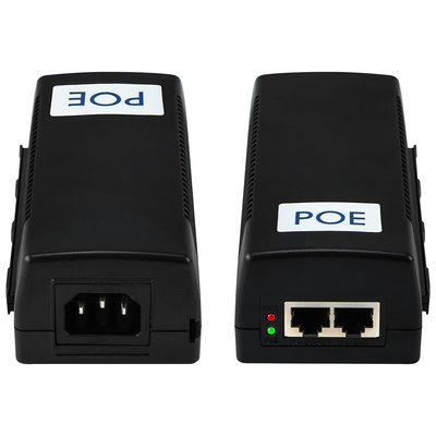 商用60W ギガビット PoE インジェクター 中間スパン 48V 出力 デスクトップ 15.4W/30W 互換
