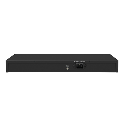 16 ポート ギガビット マネージド PoE スイッチ 商用 1U ラック 300W 2 SFP/RJ45 アップリンク