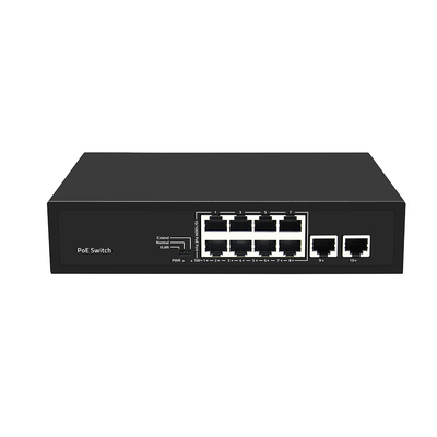 8 ポート PoE スイッチ10/100M ファースト イーサネット VLAN 250 メートル PoE 距離 AC 入力 未管理