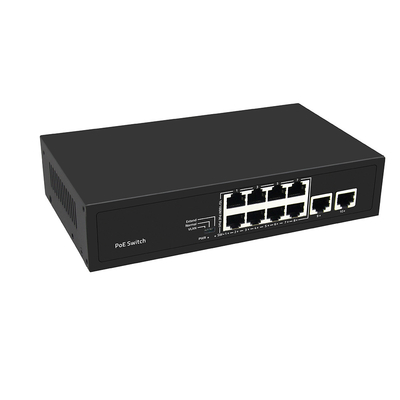 8 ポート PoE スイッチ10/100M ファースト イーサネット VLAN 250 メートル PoE 距離 AC 入力 未管理