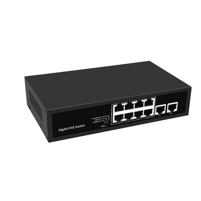 8 ポート ギガビット PoE ネットワーク スイッチ VLAN 250 メートル AI PoE 120W 予算管理されていない