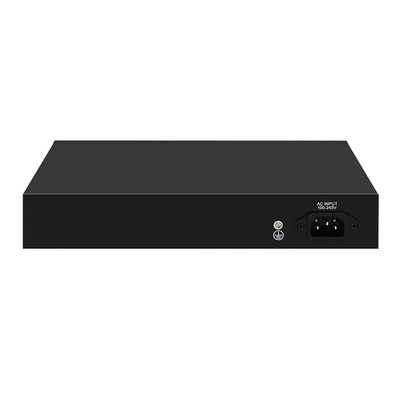 16 ポート PoE スイッチ 10/100M イーサネット 2 SFP/RJ45 アップリンク付き CCTVカメラ 300W予算