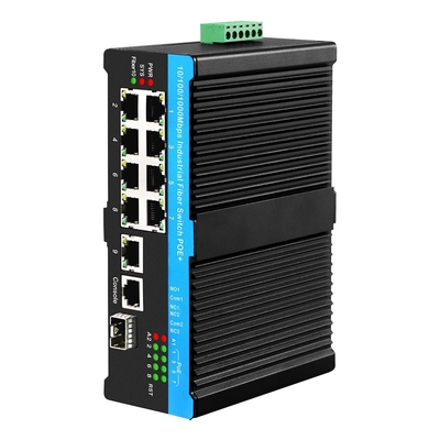 8 ポート 超 PoE L2 管理式スイッチ ERPS 2.5G リング 1SFP/RJ45 アップリンク PoE Af/At/Bt