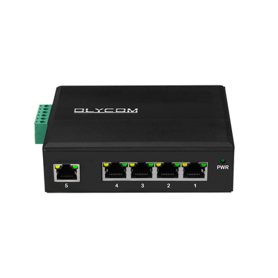 E-Mark 5 ポート PoE スイッチ DIN ギガビット イーサネット 120W 15.4W/30W 未管理 CE