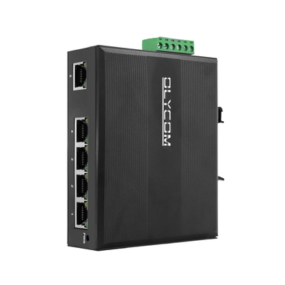 E-Mark 5 ポート PoE スイッチ DIN ギガビット イーサネット 120W 15.4W/30W 未管理 CE