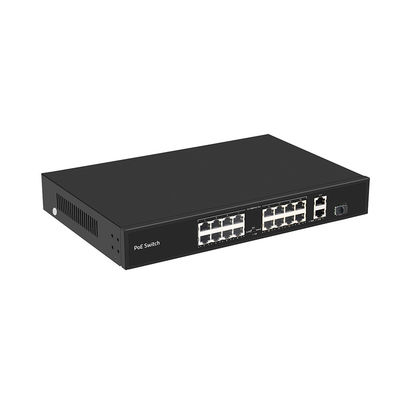 16 ポート PoE スイッチ 250 メートル PoE 距離 10/100M サポート VLAN モード 300W 予算 CE
