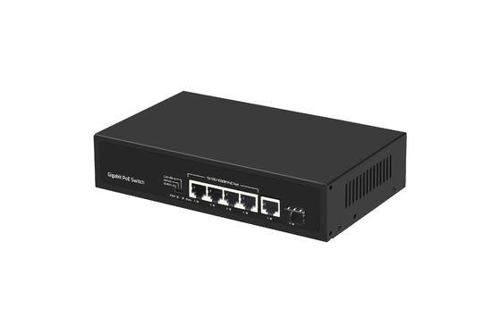 6ポート 10/100/1000mbps POEファイバースイッチ 4ポートのPOEイーサネットスイッチ メーカー