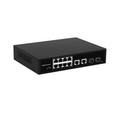 8 ポート PoE ファイバー スイッチ ギガビット 無管理 120W 予算 250 メートル PoE エクステンダー