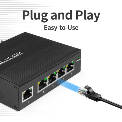 産業用無管理ポースイッチ 5ポート ギガビットネットワーク 15.4W/30W 標準 120W ディンレール