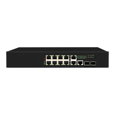 8ポートポースイッチ 90W管理 2*2.5Gb SFPポート+2コンボポートPOEファイバースイッチ