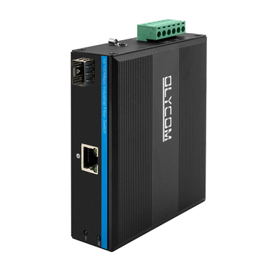 外部POEスイッチ ファストイーサネット 2ポート 10/100Mbps 1 RJ45+1 ファイバー sfp ファイバーメディアコンバーター