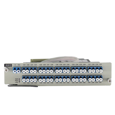 1Uラック 100GHZ AWG 40 波長 マルチプレックス/デマルチプレックス カード 高容量 DWDM システム