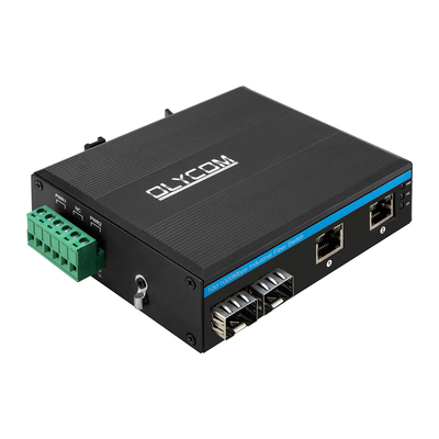 ギガビット産業ネットワークスイッチ 100/1000M ファイバーイーサネット 無管理 ディンレール DC24V