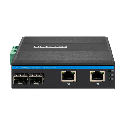 ギガビット産業ネットワークスイッチ 100/1000M ファイバーイーサネット 無管理 ディンレール DC24V