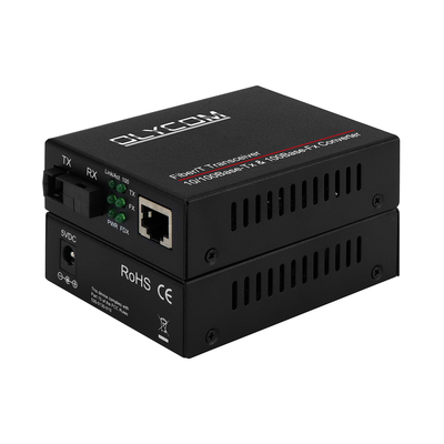 ミニ光ファイバーメディア変換器 Rj45からSCトランシーバー Mm 20km シングルファイバー Sm 1310/1550nm