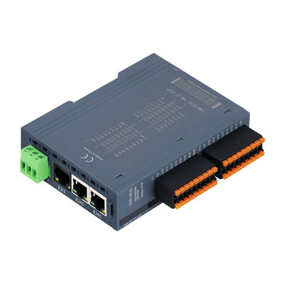 3つのRJ45ポート Modbus-TCP/IP PLC IOモジュール、16DI+16DO、産業用制御向け24VDC電源