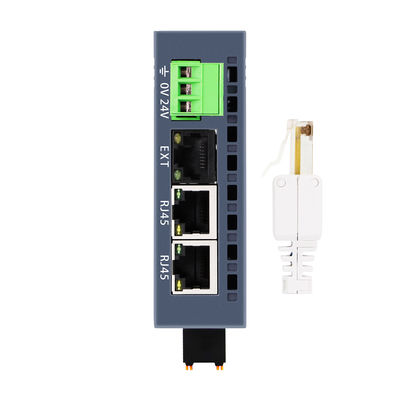 3つのRJ45ポート Modbus-TCP/IP PLC IOモジュール、16DI+16DO、産業用制御向け24VDC電源
