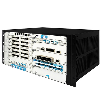 OTN DWDM 5U シャーシ 100G 200G 400G トランスミッション 双電源入力のための 20 サービス スロット