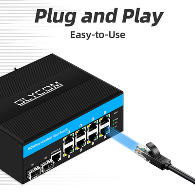 10ポート ギガビット 10/100/1000mbps L2 管理 POE スイッチ 2 Sfp 屋外用