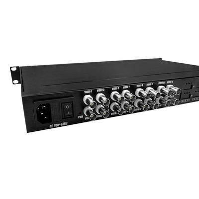 16ポート AHD/CVI/TVI ビデオコンバータ HD 1080P シングルモード光ファイバー AC 220V 入力