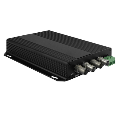 CVI TVI オーディオ ビデオ デジタル オプティカル コンバーター 4 ポート 産業モニタリング ブラック