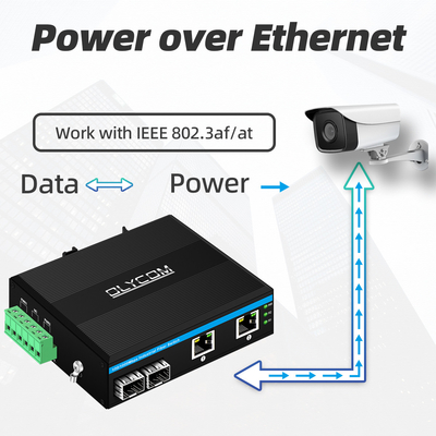 4ポート PoE スイッチ 産業用ギガビットネットワーク 15.4W 30W 60W ミニ 未管理DC48V CE
