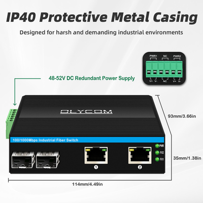 4ポート PoE スイッチ 産業用ギガビットネットワーク 15.4W 30W 60W ミニ 未管理DC48V CE