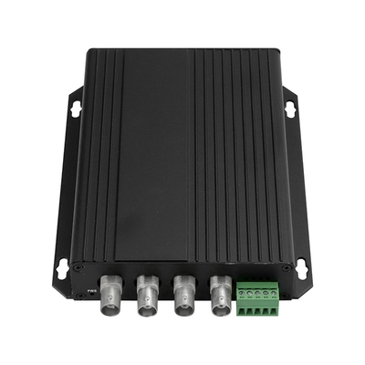4 ポート BNC ビデオ RS485 データ デジタル オプティカル 変換器 720P ラック 搭載 DC5V