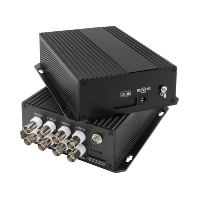8 ポート アナログ デジタル 光ファイバー 変換機 CCTV 監視 コアシアル ビデオ DC5V