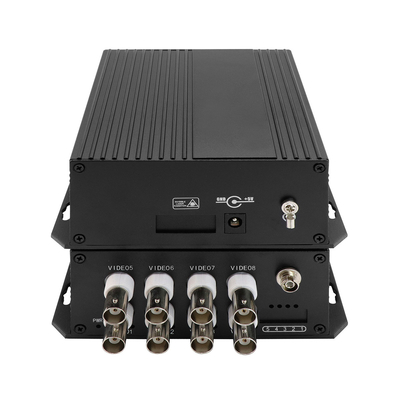 8 ポート アナログ デジタル 光ファイバー 変換機 CCTV 監視 コアシアル ビデオ DC5V