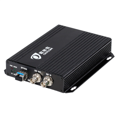3G-SDI ビデオ オプティカルトランスミッター 受信機 2 SDI 出力 DC12V SFP スロット