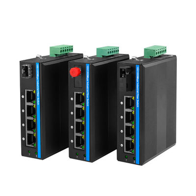 4 ポート 産業用 PoE スイッチ ギガビット ネットワーク アクティブ PoE 120W 予算 管理されていない Din Rail