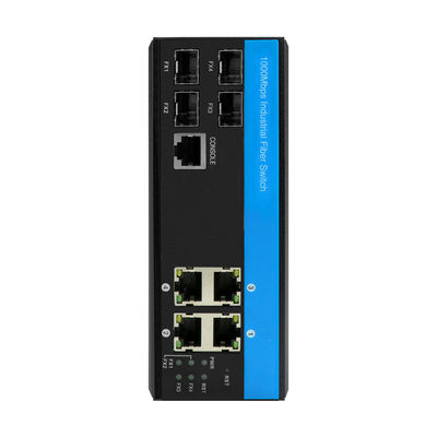 8ポート ギガビット L2 管理 工業ファイバースイッチ 12V/24V/48VDC 入力イーサネットスイッチ