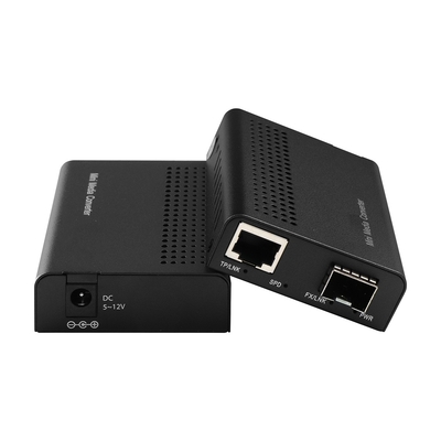 ミニ 10G メディア変換器 無管理 SFP+ 光ファイバーから 10GBベース-T ラックに搭載可能